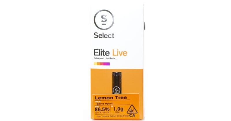 Select Elite Live 1g Lemon Tree Cartridge