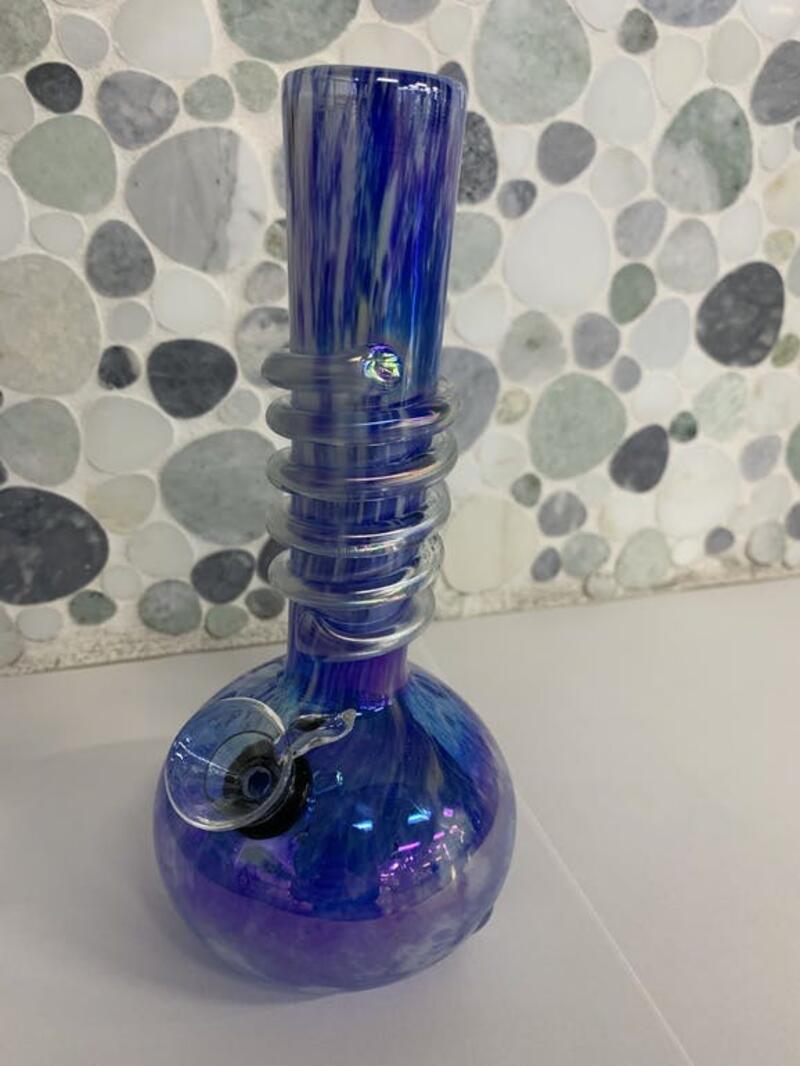 8" Soft Glass Water Pipe