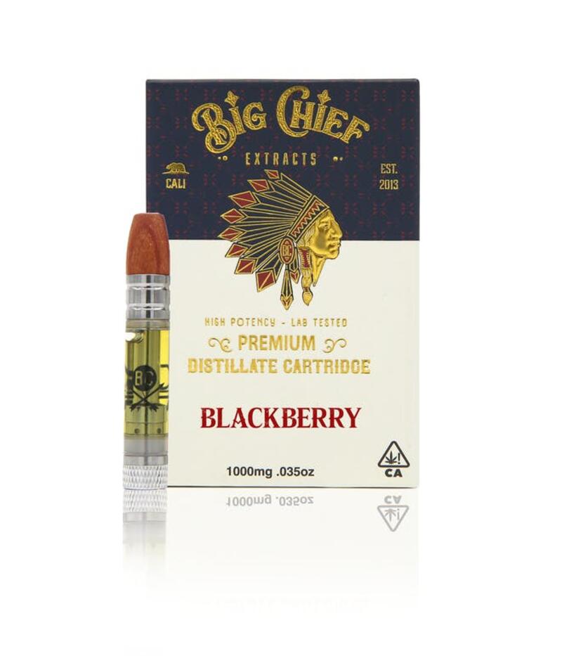 Big Chief THC Vape Cartridge 1G - Blackberry Kush
