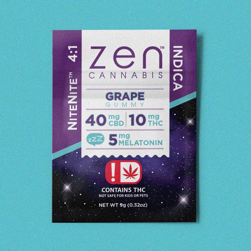Zen Indica 4:1 Grape Gummy (Single)