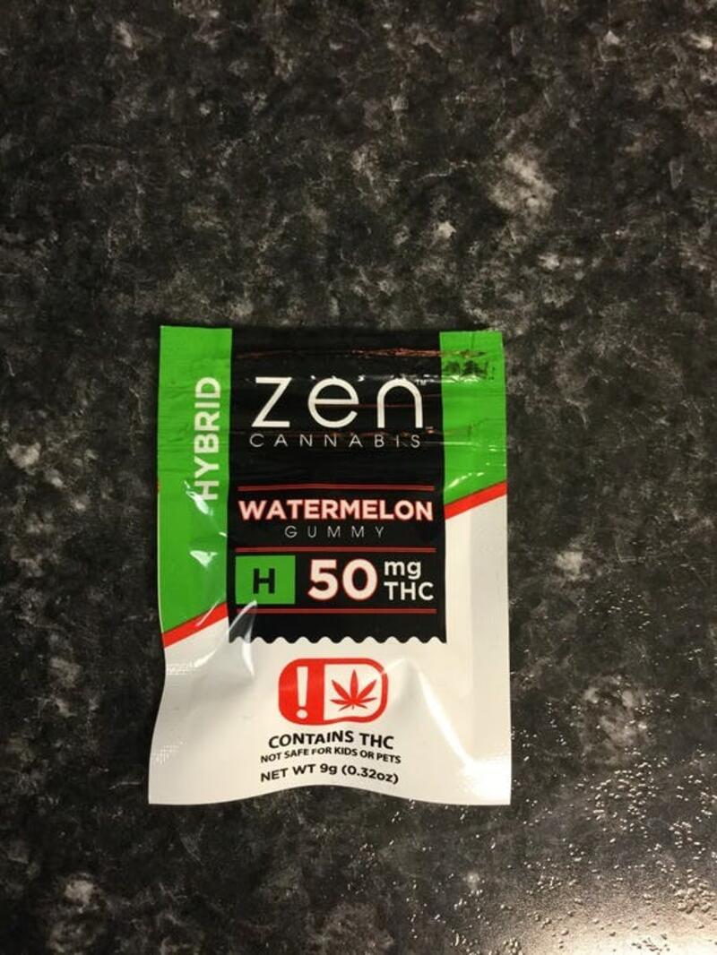 50mg Gummy Watermelon- Zen Cannabis