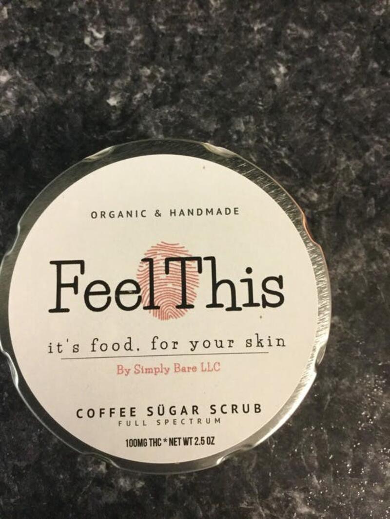 Feel This THC 100mg Coffee Sugar Scrub - Ruby Mae's