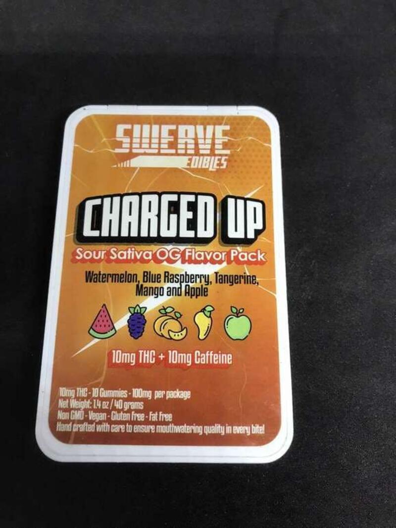 100mg Swerve Charged Up Gummies