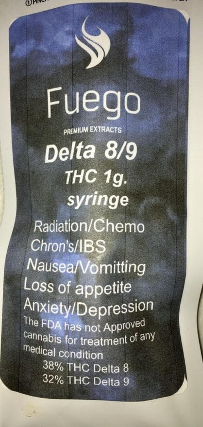 Fuego Premium Syringe Delta 8/Delta9
