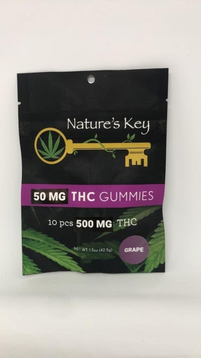Natures Key 500MG Grape Gummies