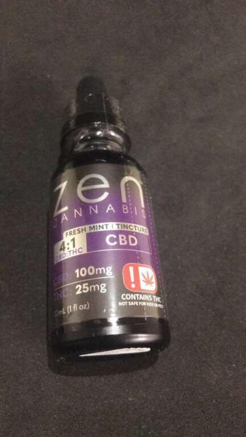 Zen CBD 4:1 CBD/THC Tincture