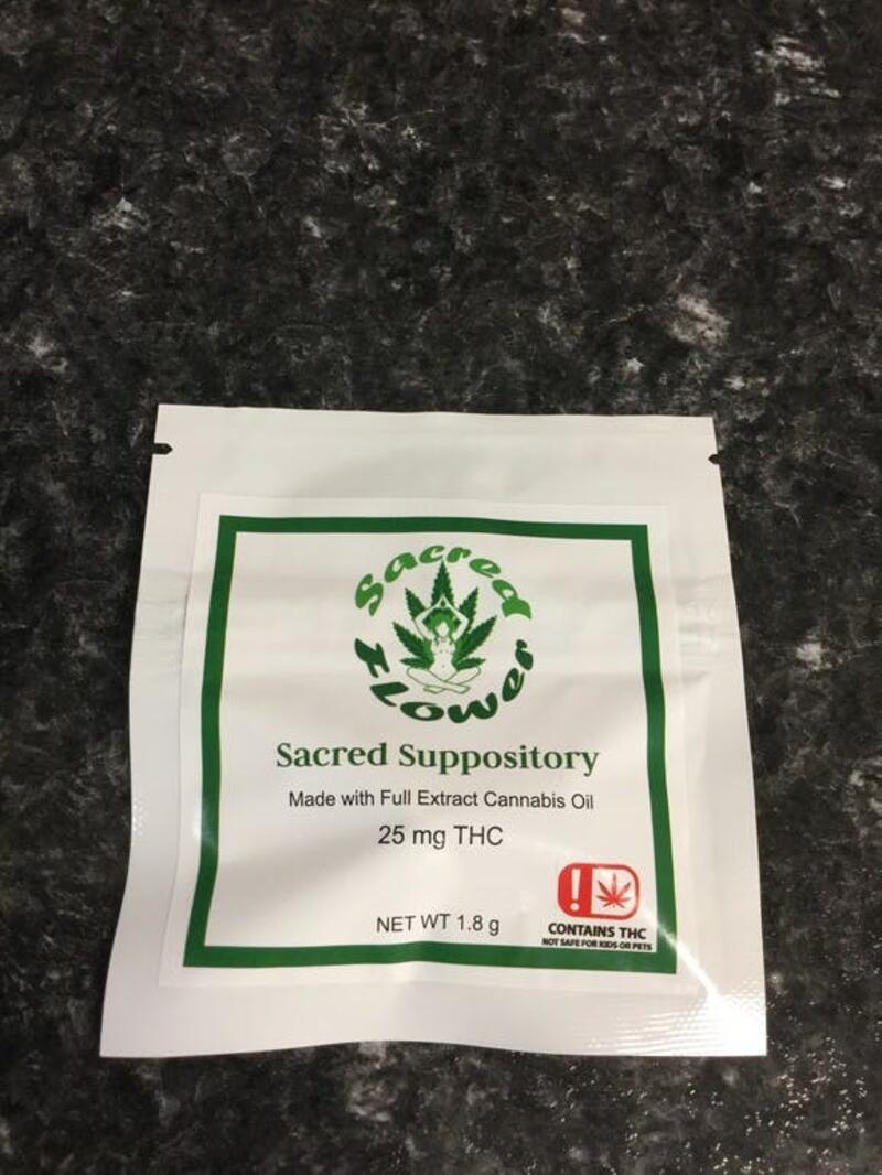 25mg THC Suppository- Sacred Flower