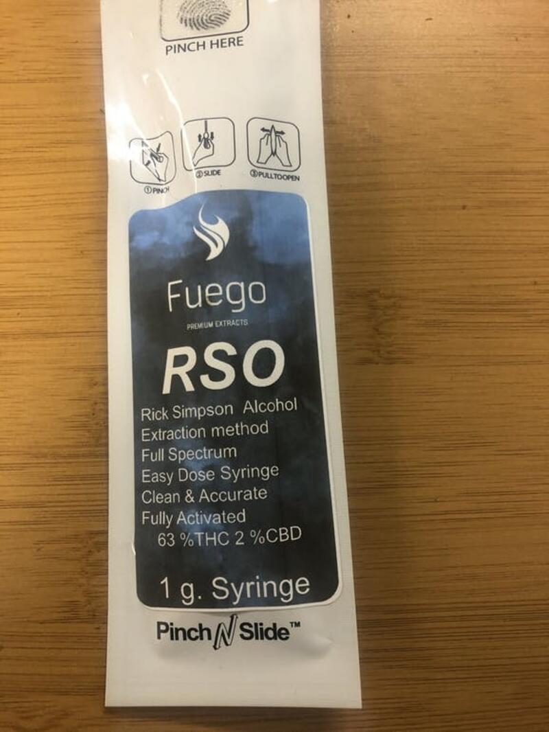 RSO 1g Syringe- Fuego