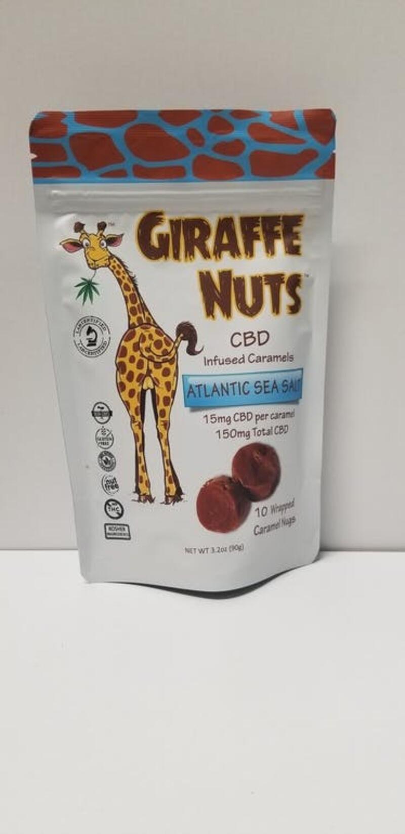 Giraffe's Nuts CBD Caramels (15mg ea/150mg total)