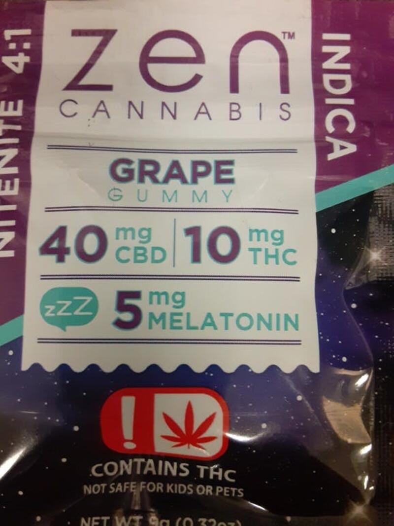 Grape Indica 4:1 Gummy - Zen Cannabis