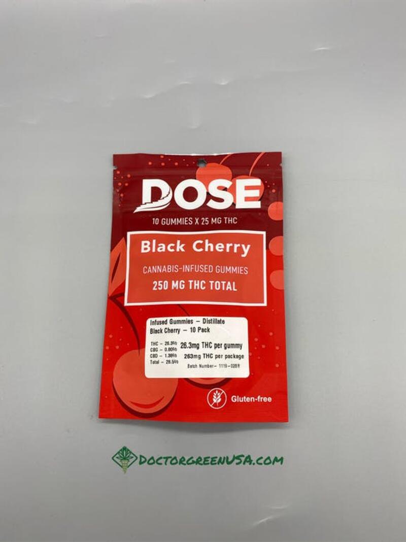 Black Cherry Gummies 250mg from Dose