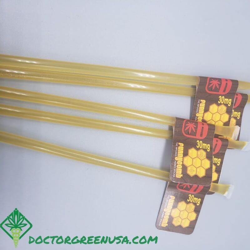 30mg THC Infused Honey Sticks- Funnycomb