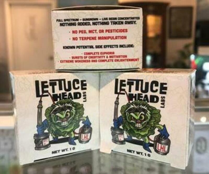 Lettuce Head Labs - 1.0G THC Live Resin Budder - Sour Grapefruit Kush