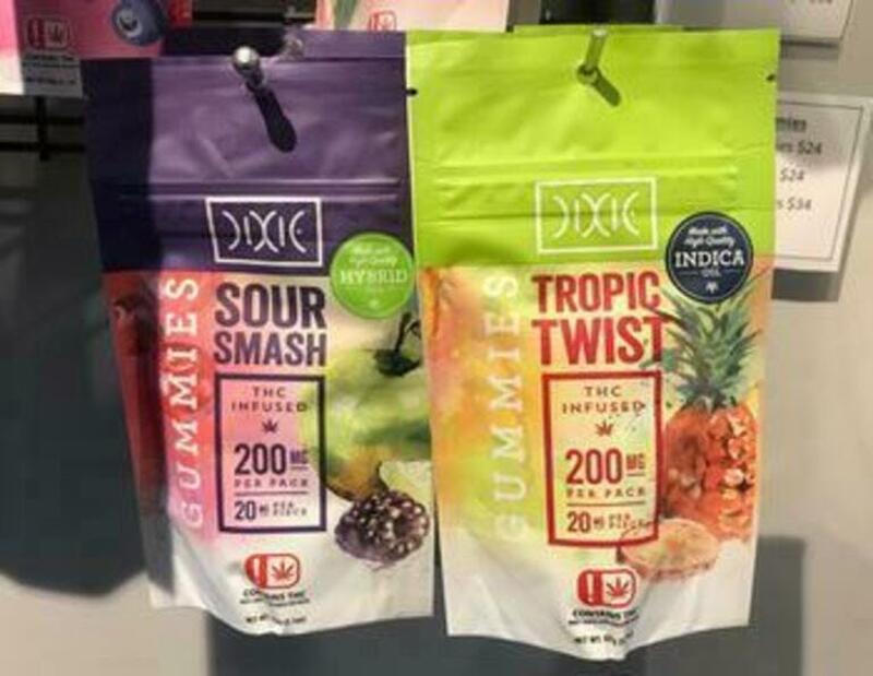 Dixie - Gummies 200mg Tropic Twist - Indica