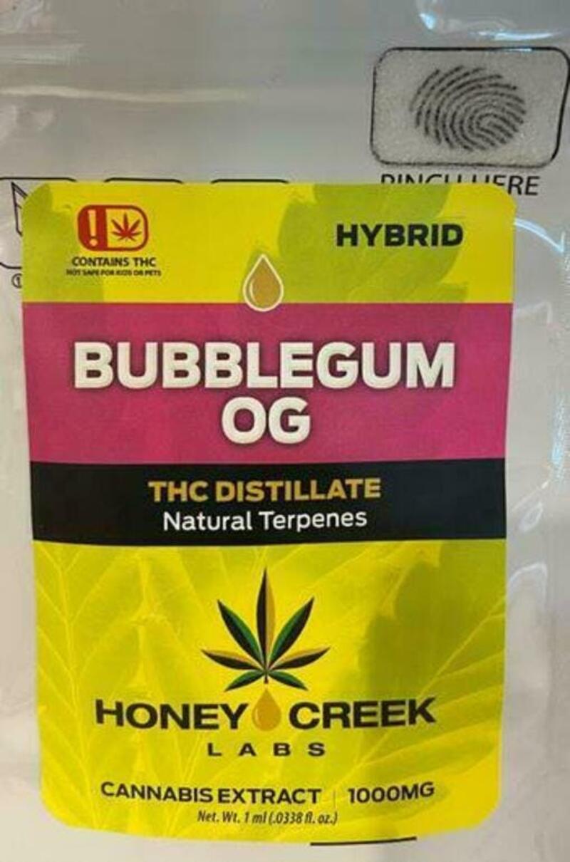 Honey Creek - Bubblegum OG 1gm Cartridge