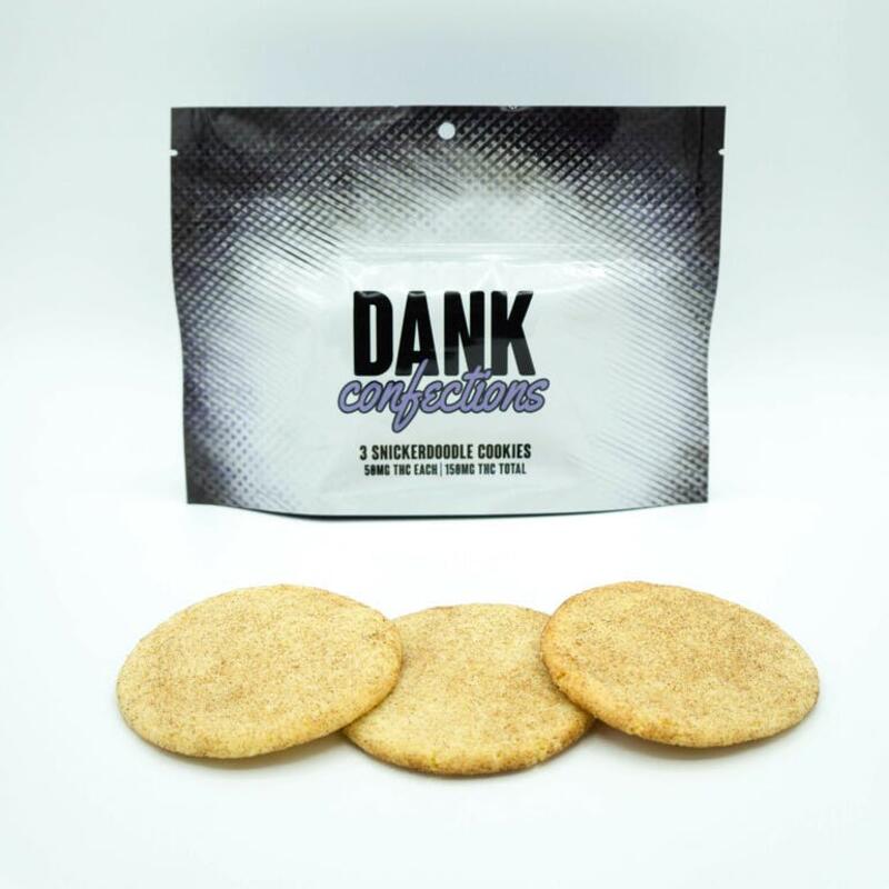 Dank Confections | SnickerDoodle Cookies 150mg THC