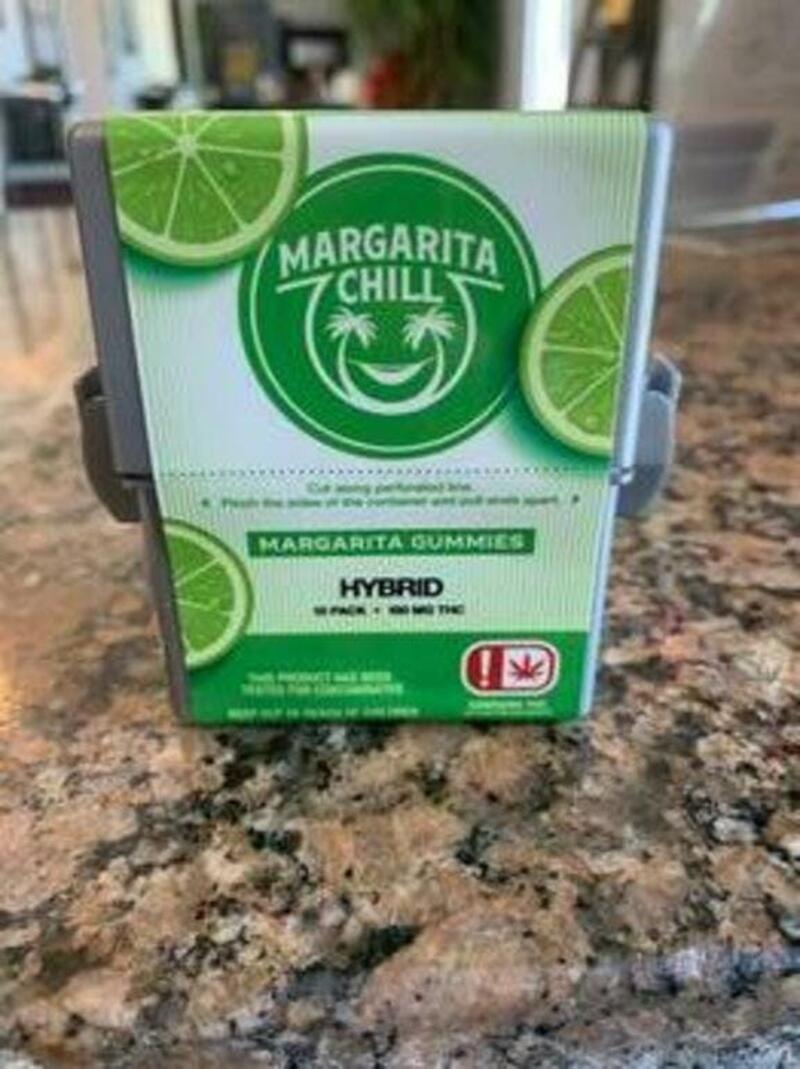 Fireball Cannabis - Margarita Chill Lime Gummie 10mg ea Hybrid 100mg total