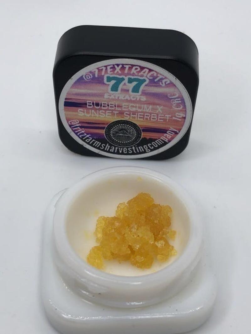 77 Extracts - Bubblegum x Sunset Sherbet cured resin