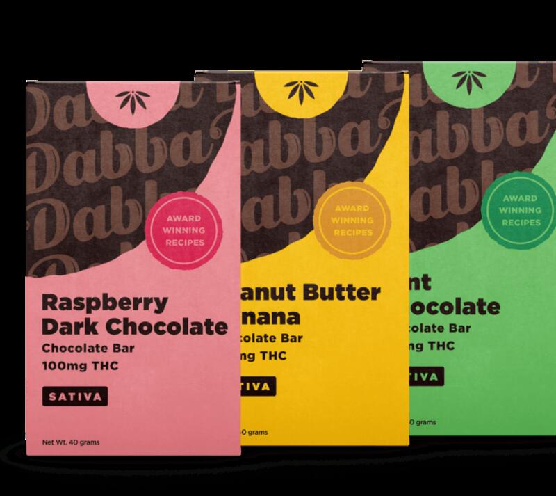 Dabba 100mg - Indica Raspberry Dark Chocolate