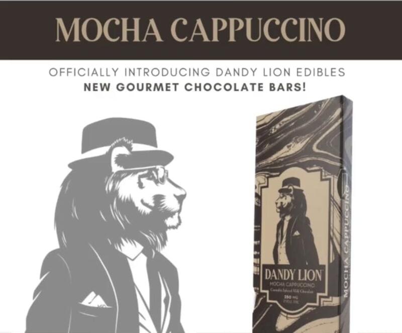 Dandy Lion - Mocha Cappuccino Milk Chocolate Bar 250mg