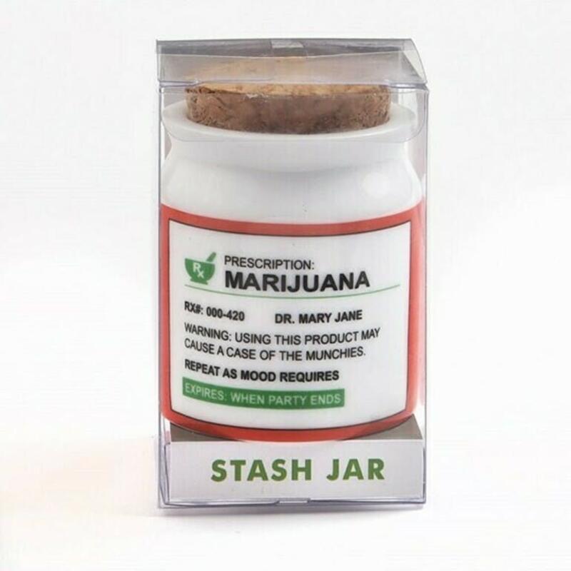 Ceramic Stash Jar Marijuana Prescription