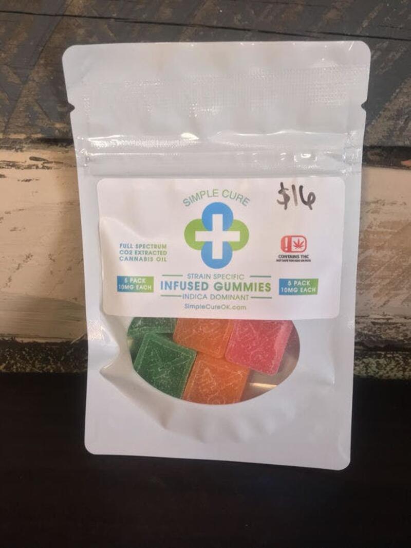 Simple Cure Gummies 50mg (Indica)