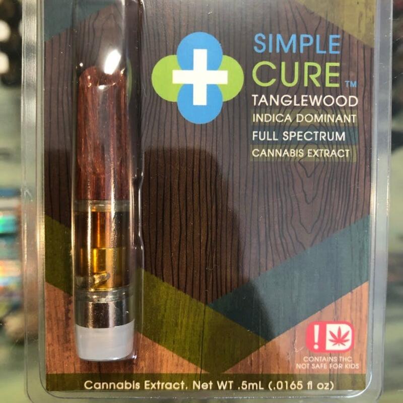 Simple Cure .5ml Tanglewood Full Spectrum Indica Dominant