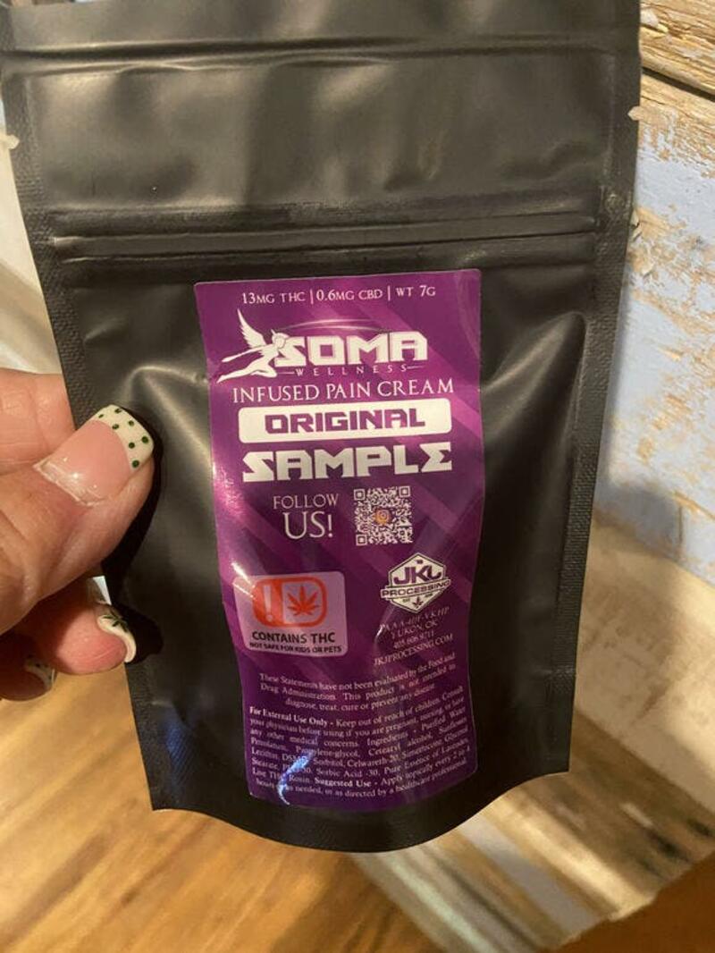 Sample Size Soma Infused Pain Cream