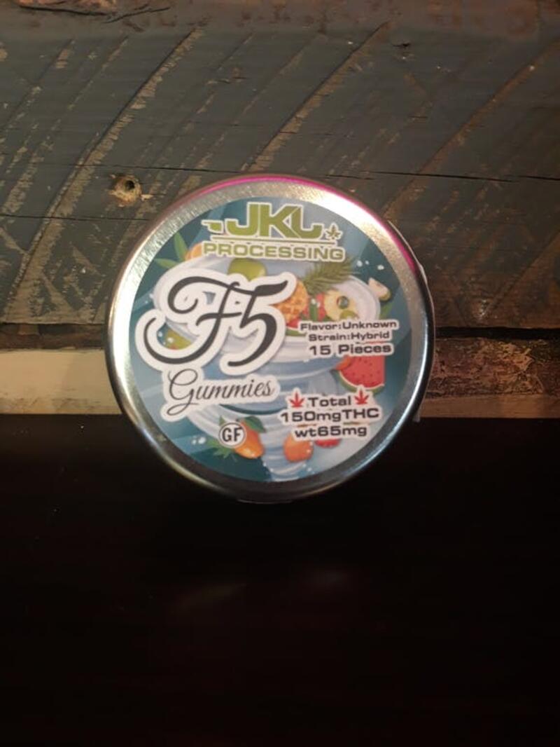 JKJ F5 Gummies, 150mg THC, 15 Pieces