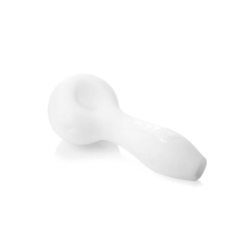 Grav Labs Sandblasted Spoon Pipe- White, Unit