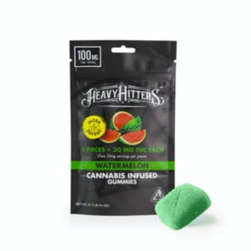 Heavy Hitters Watermelon Gummies - 100mg, Unit