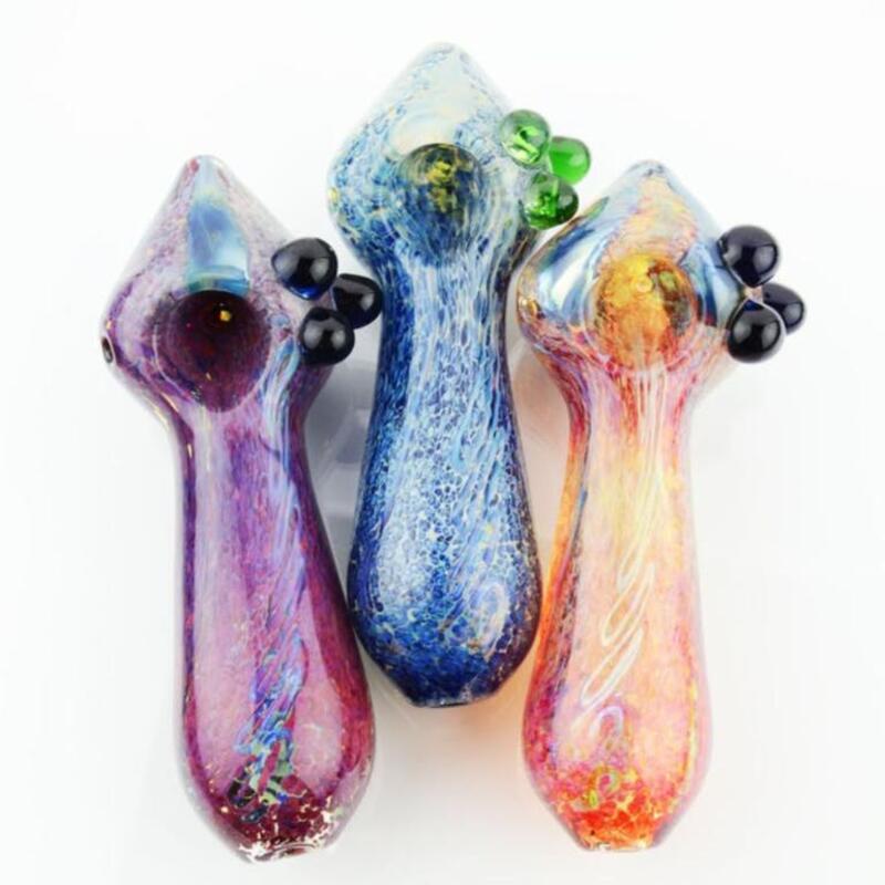 4.5" Hand Pipe Heavy Color Frit
