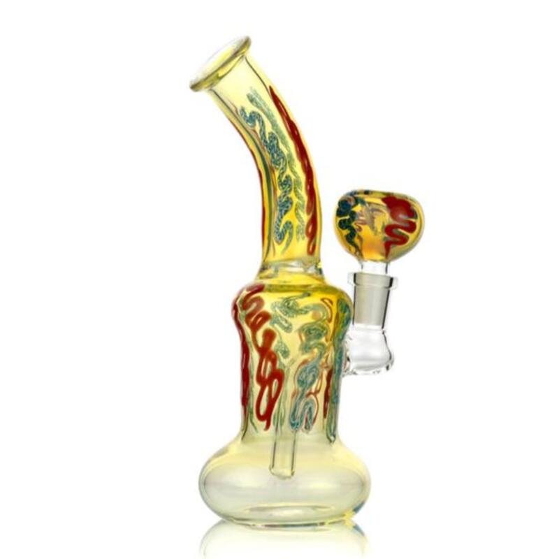 8'' Color Twist Bong 14mm Male Bowl Included