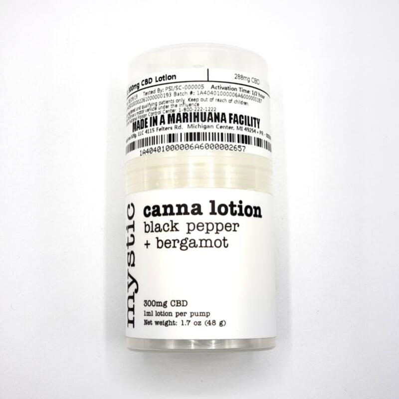 Mystic - Canna Lotion (300mg CBD) - Medical ONLY