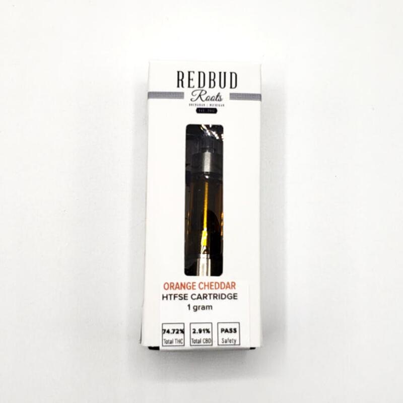Redbud Roots - Orange Cheddar 1g Cartridge - Medical ONLY