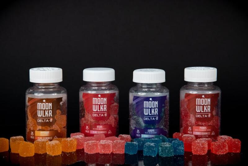 Moonwlkr Delta 8 Vegan Gummies 4 flavors to choose 625mg