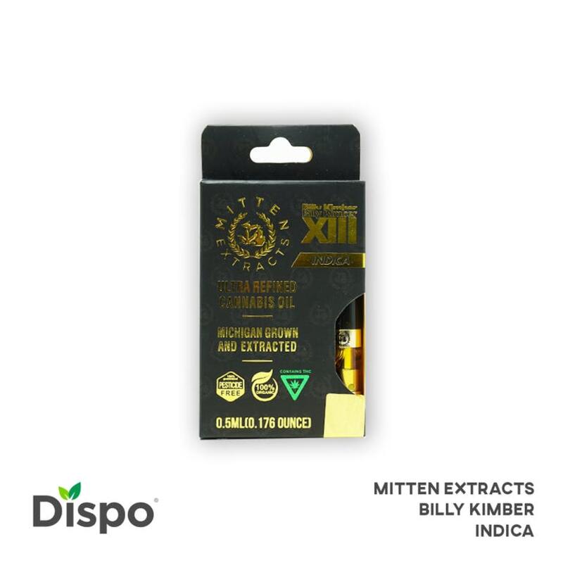 Billy Kimber - .5g Cart - Mitten Extracts (MED)