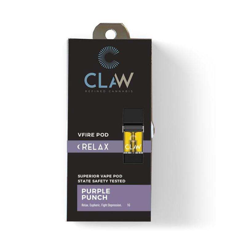(MED) Claw Cannabis- 1G Pod- Purple Punch
