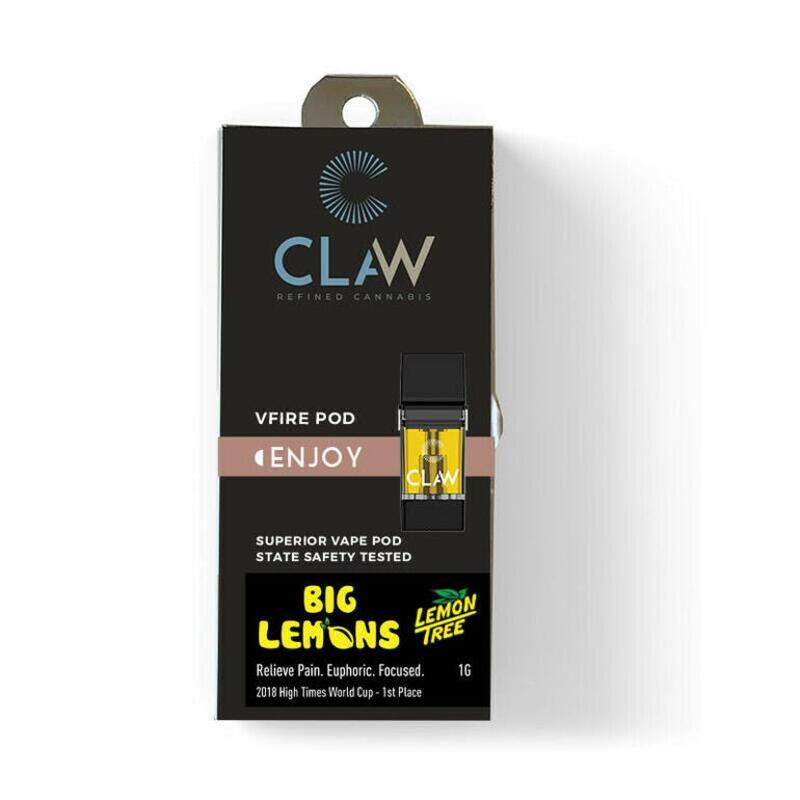 (MED) Claw Cannabis- 1G Pod- Big Lemons