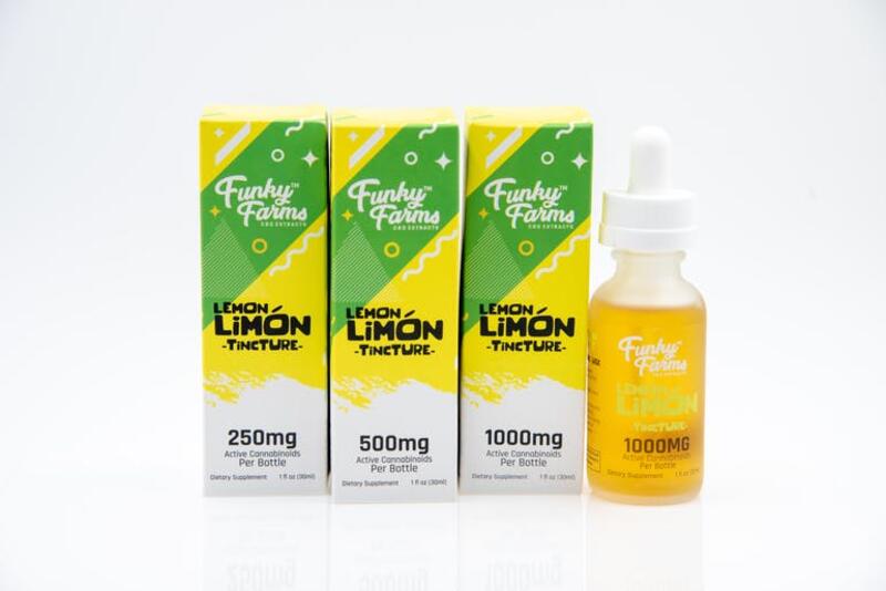 Lemon Limón CBD Tincture by Funky Farms 1000mg
