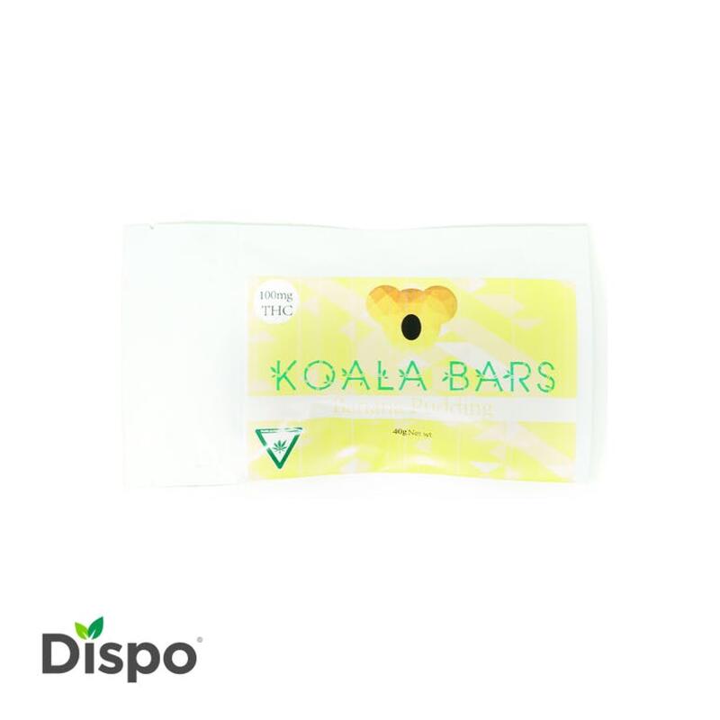 Banana Pudding - 100mg Bar - Koala Bars (MED)