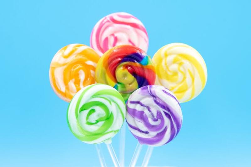 Swirled CBD Lollipops from CBD Infusionz Banana