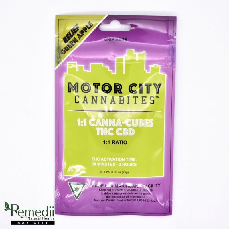 Motor City Cannabites - 1:1 Canna-Cubes THC / CBD