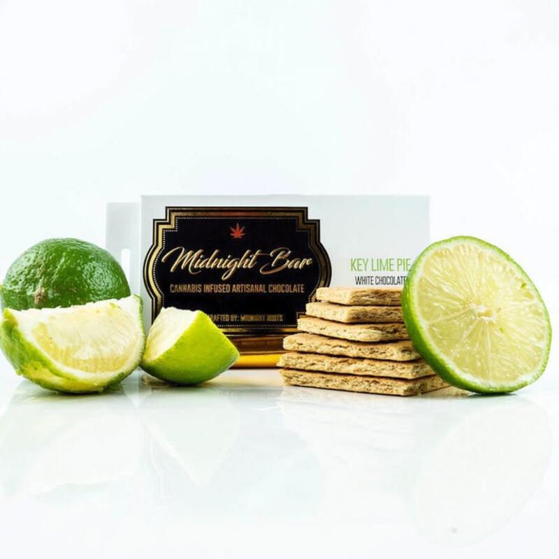 MIDNIGHT ROOTS - KEY LIME PIE CHOCOLATE BAR (100MG THC) 100 MILLIGRAMS