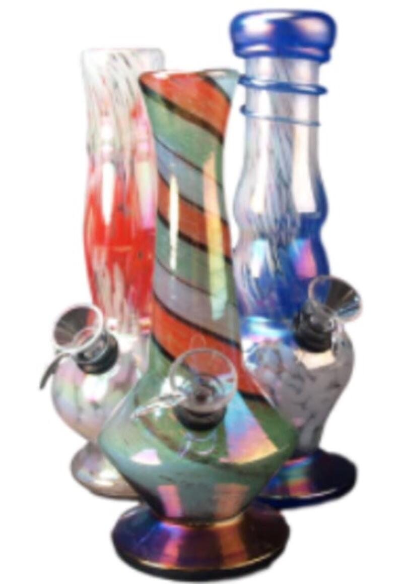 8" Soft Glass Water Pipe