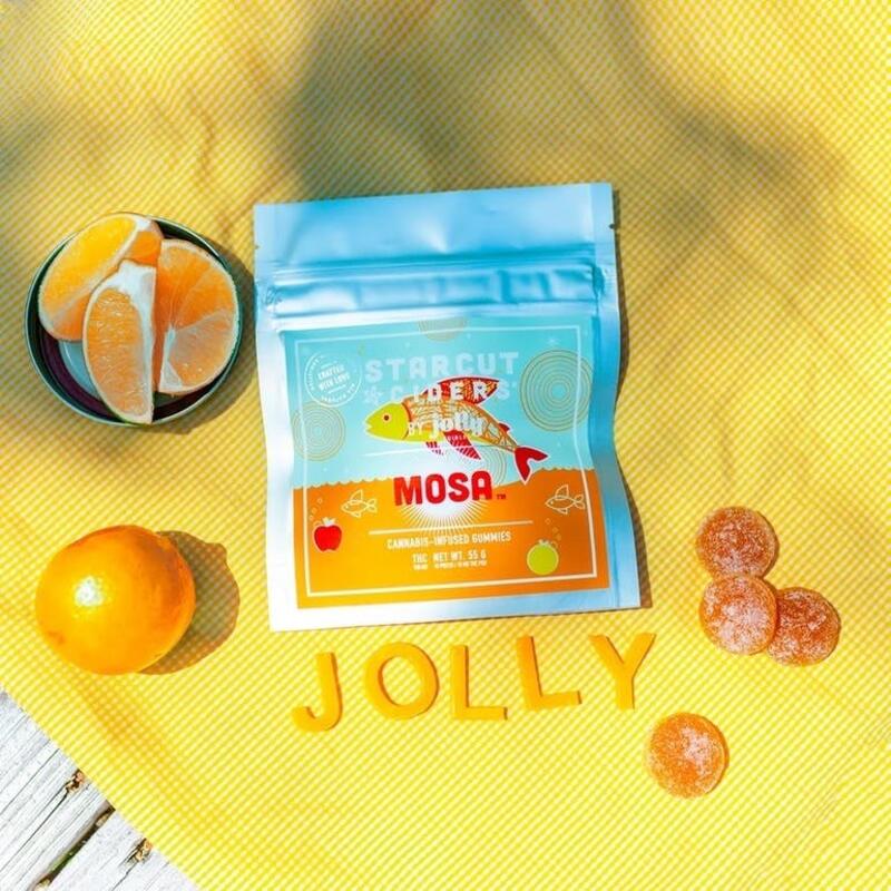 JOLLY EDIBLES - STARCUT CIDERS MOSA, SHORT'S BY JOLLY (100MG THC, 10 PACK)