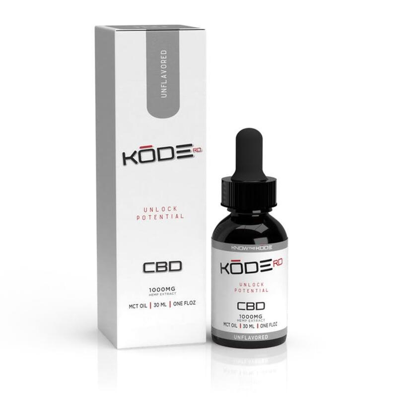 Kode RD CBD Tincture Unflavored 1000mg