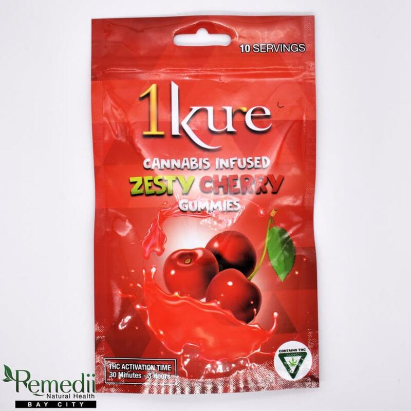 1Kure - Zesty Cherry - 100mg Gummies
