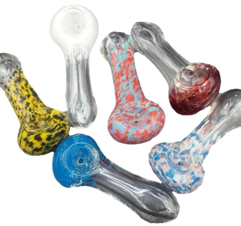 LUVBUDS - 3.5" DICHRO PIPE - ASSORTED COLORS