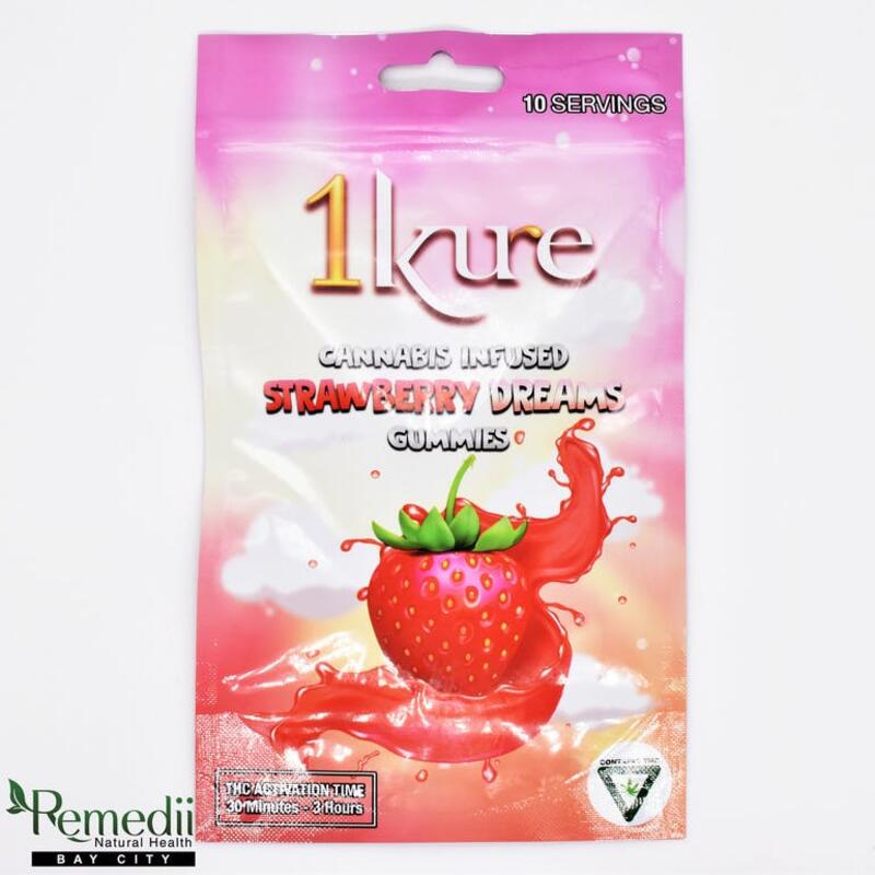 1Kure - Strawberry Dreams - 100mg Gummies